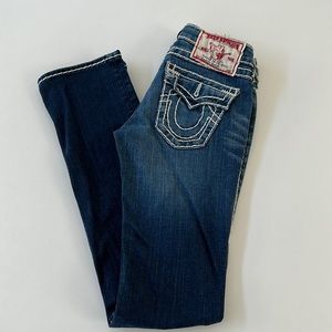 Women’s True Religion Billy Super T Straight-Leg Low-Rise Jeans  Size: 26